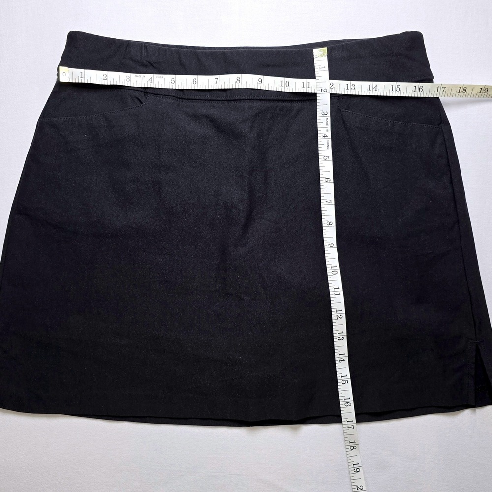 Lady Hagen Womens Size 12 Golf Skort Black Stretch Pull On Pockets - Picture 3 of 5